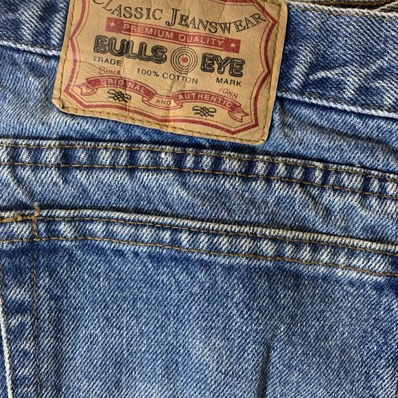 Classic Jeanswear Bulls Eye Men's Carpenter Jeans Blue Denim Size 38 5-Pockets - Picture 4 of 12